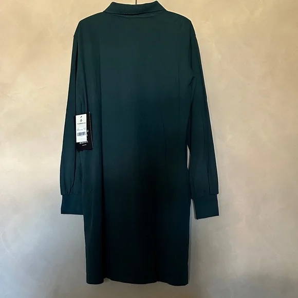Tuckernuck June Bug Pique Frances Polo Dress Long Sleeve NWT size L - Picture 3 of 5